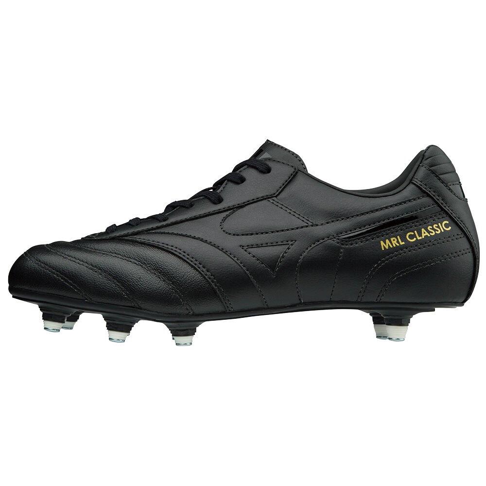 Men's Mizuno Football Boots Black/Black MRL CLASSIC SI Shoes - P1GC18150005